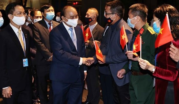 President arrives in New York for attendance at UNGA’s 76th session